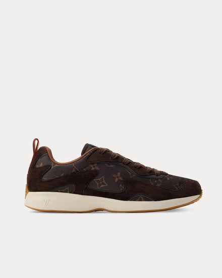 Louis Vuitton LV Drop 300 Monogram Brown Low Top Sneakers - 1