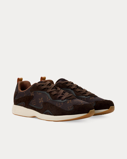Louis Vuitton LV Drop 300 Monogram Brown Low Top Sneakers - 3