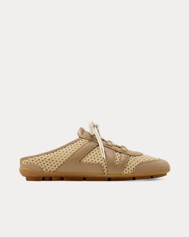 Louis Vuitton LV Sneakerina Open Back Natural Beige Slip On Sneakers