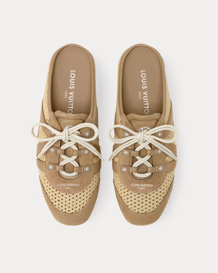 Louis Vuitton Women's LV Sneakerina Open Back Natural Beige Slip