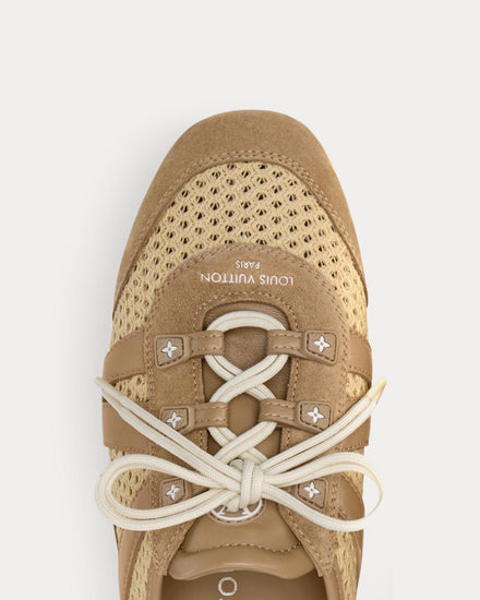 Louis Vuitton LV Sneakerina Open Back Natural Beige Slip On Sneakers - 5
