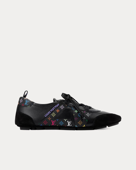 Louis Vuitton x Takashi Murakami LV Sneakerina Black Low Top Sneakers - 1