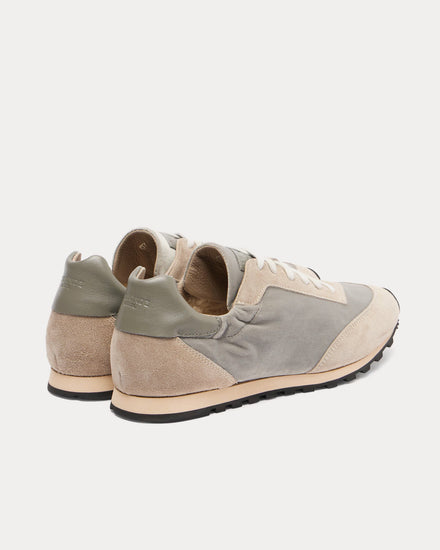 Le Monde Béryl Slim Runner Velvet & Suede Grey Low Top Sneakers - 3