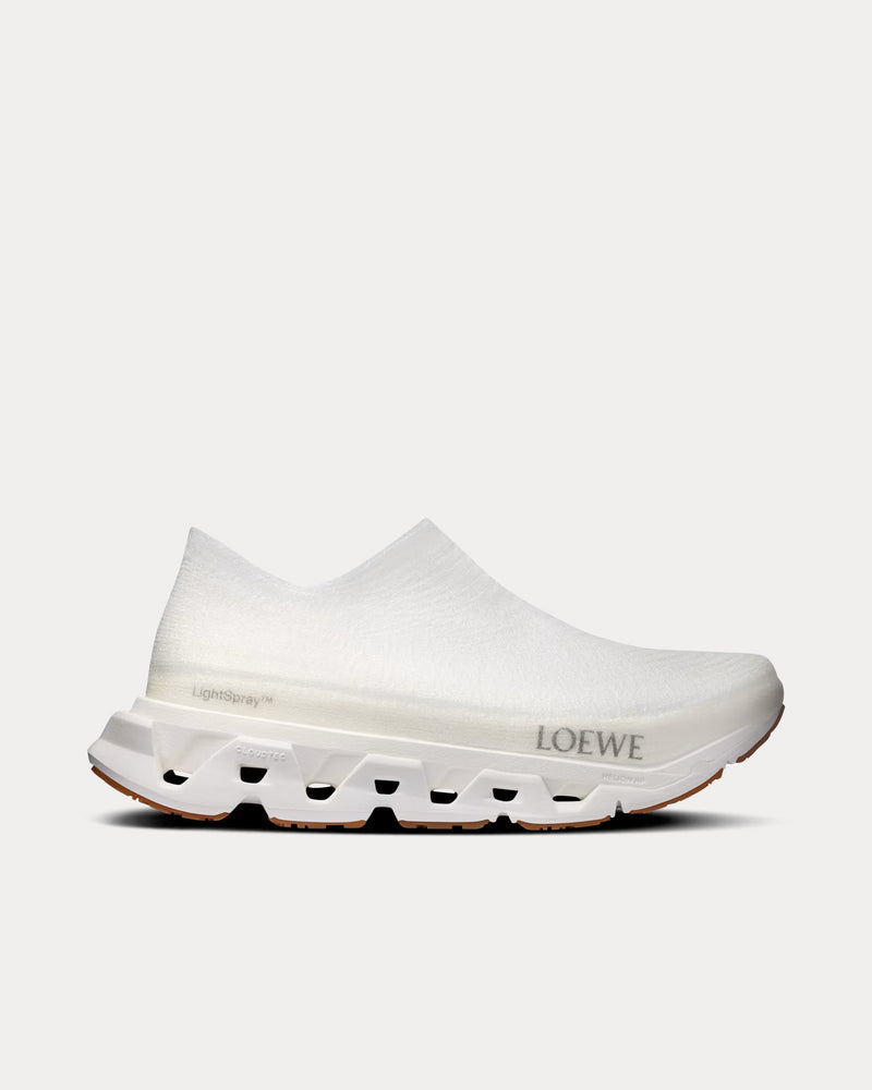 On Running x Loewe Men's LightSpray Cloudmonster White Running Shoes