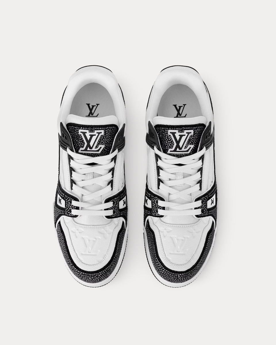 Louis Vuitton LV Trainers Swarovski Crystals & Monogram-Embossed Black ...