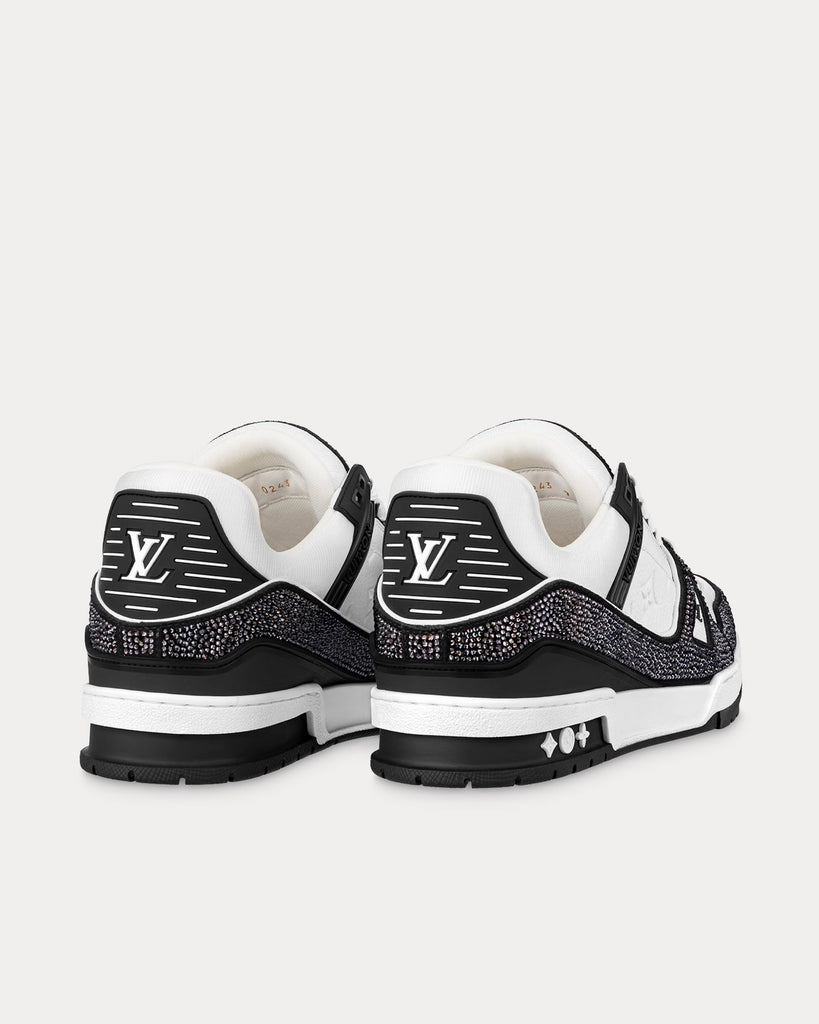 Louis Vuitton LV Trainers Swarovski Crystals & Monogram-Embossed Black ...