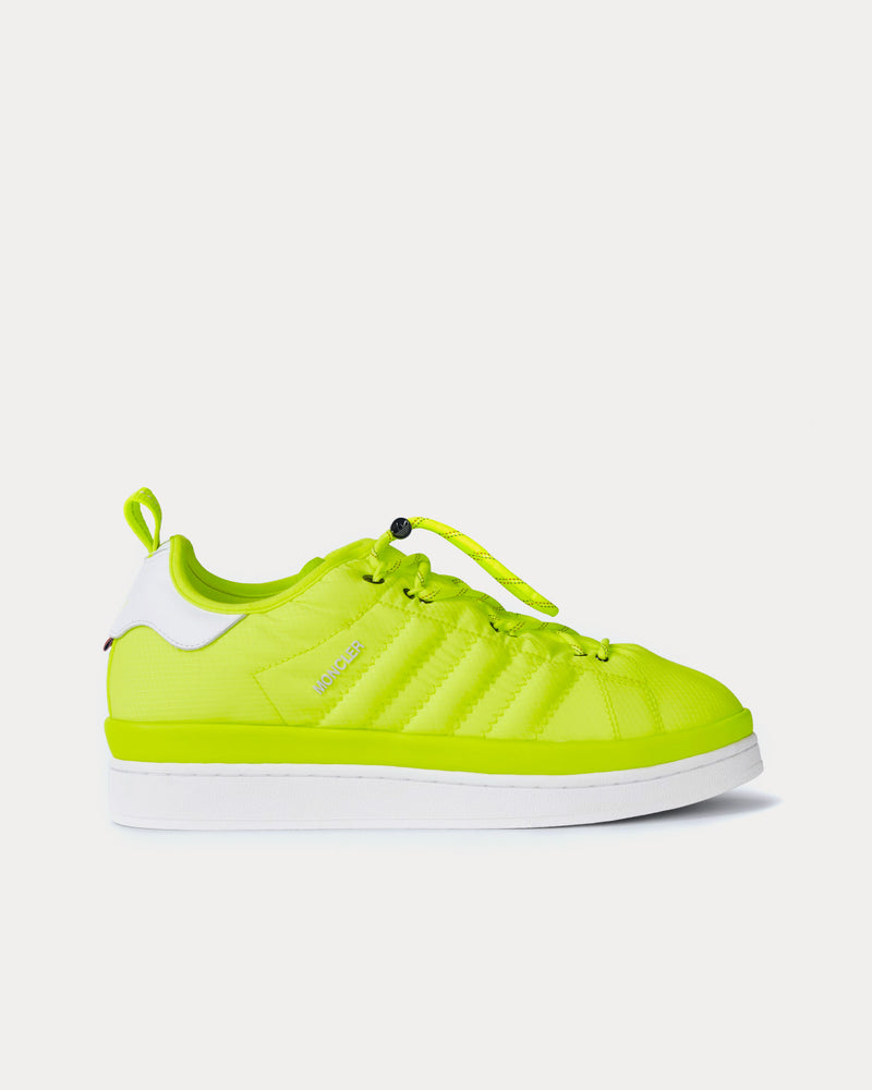 Moncler x Adidas Unisex Campus Bright Yellow Low Top Sneakers Moncler x Adidas Unisex Campus Bright Yellow Low Top Sneakers
