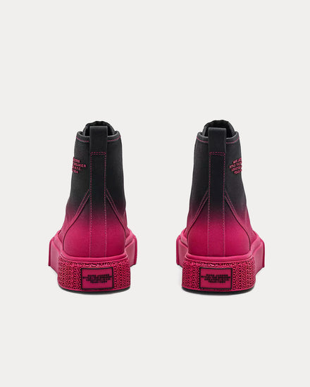 Marc Jacobs Women's Ombré Black / Pink High Top Sneakers