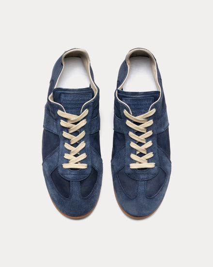 Maison Margiela Replica Soft Blue Night Low Top Sneakers - 2
