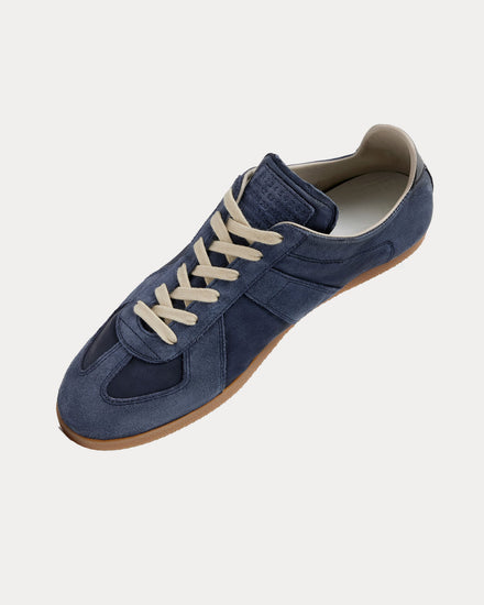 Maison Margiela Replica Soft Blue Night Low Top Sneakers - 4