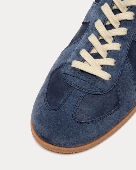 Maison Margiela Replica Soft Blue Night Low Top Sneakers - 5