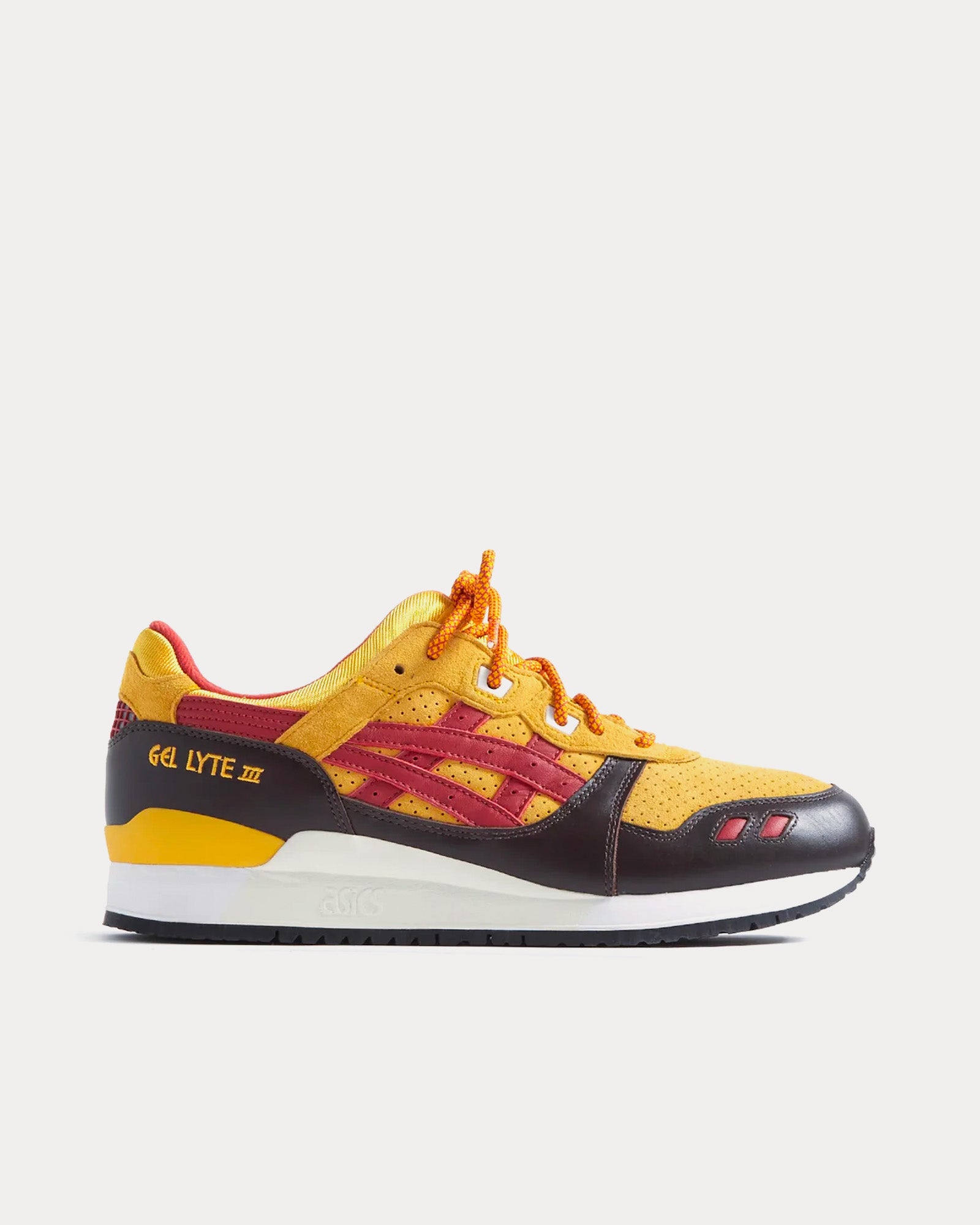 Asics x Kith - Marvel Gel-Lyte III Remastered 'Wolverine 1980' Yellow / Red Low Top Sneakers