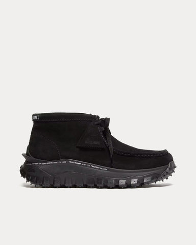 Moncler x Fragment x Clarks Originals Trailgrip Wallabee GTX Suede Black Boots