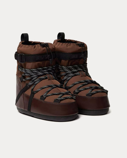 Moncler Grenoble x Moon Boot Icon Low Padded Brown Snow Boots - 2