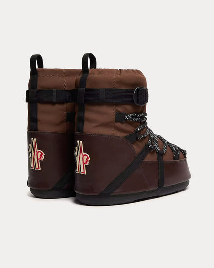 Moncler Grenoble x Moon Boot Icon Low Padded Brown Snow Boots - 3