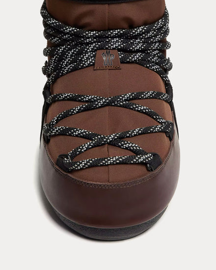 Moncler Grenoble x Moon Boot Icon Low Padded Brown Snow Boots - 4