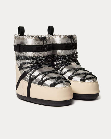 Moncler Grenoble x Moon Boot Icon Low Padded Gold Snow Boots - 2