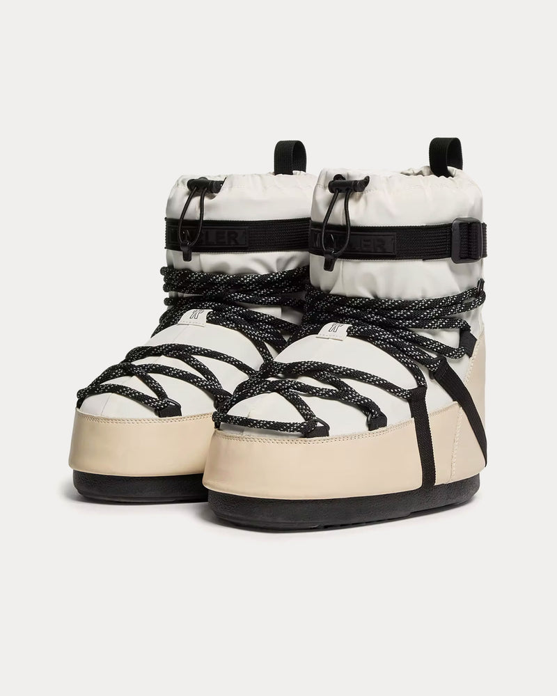 Moncler Grenoble x Moon Boot Icon Low Padded White Snow Boots - 2
