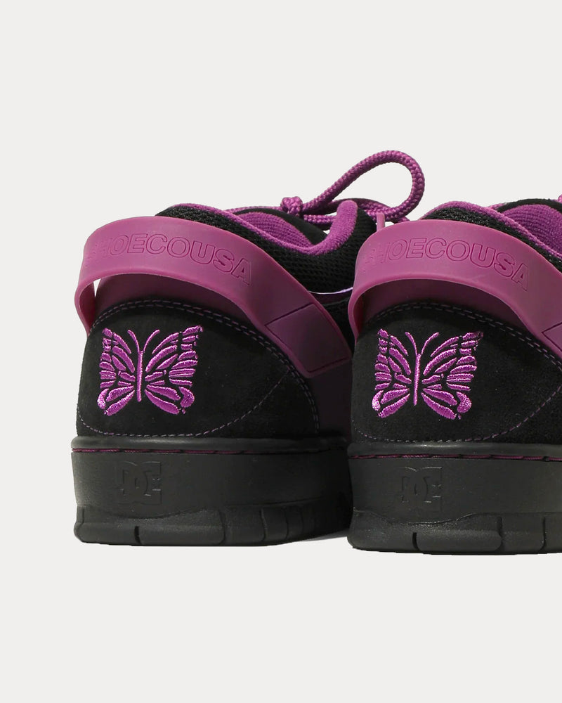 DC Shoes x Needles Men's Spectre Black / Purple Low Top Sneakers