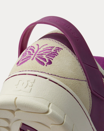 DC Shoes x Needles Spectre Off-White / Purple Low Top Sneakers - 2
