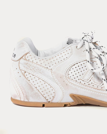 New Balance x Miu Miu 530 SL Deco Leather White Low Top Sneakers - 4