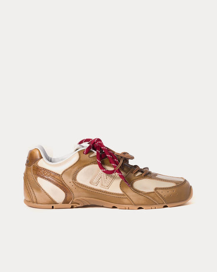 New Balance x Miu Miu 530 SL Deco Calf Leather Cinnamon / Travertine Gray Low Top Sneakers - 1