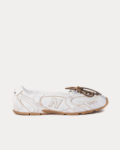 New Balance x Miu Miu 530 SL Deco Leather White Ballerinas