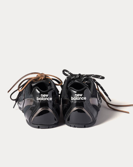 New Balance x Miu Miu 530 SL Patent Leather & Mesh Black / Anthracite Gray Low Top Sneakers - 4