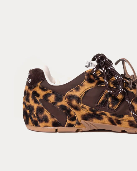 New Balance x Miu Miu 530 SL Printed Leather & Technical Fabric Honey / Brown Low Top Sneakers - 3