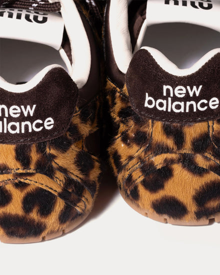 New Balance x Miu Miu 530 SL Printed Leather & Technical Fabric Honey / Brown Low Top Sneakers - 4