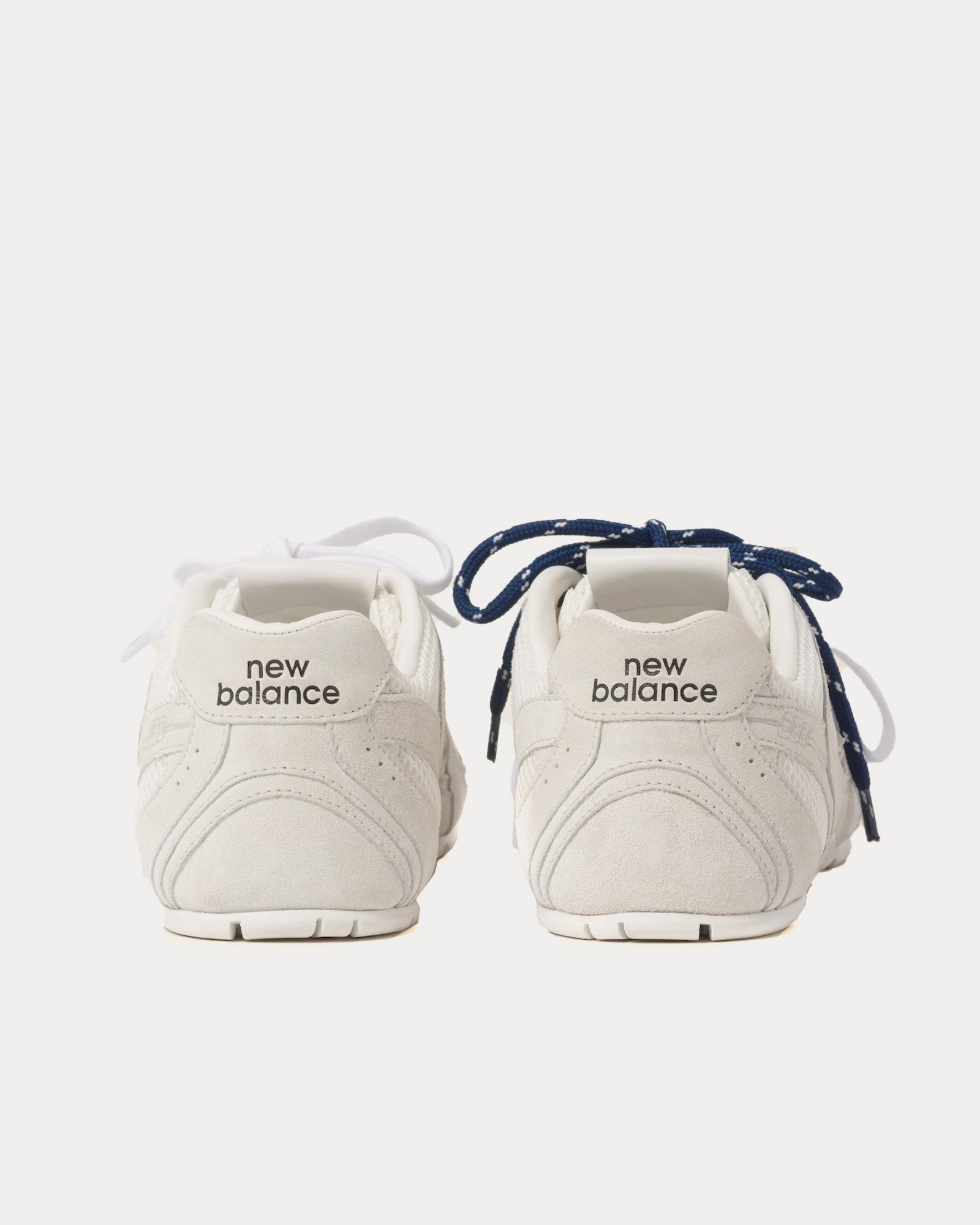 New Balance x Miu Miu - 530 SL Suede & Mesh White Low Top Sneakers