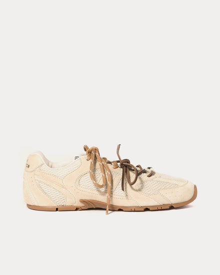 New Balance x Miu Miu 530 SL Suede & Mesh Butter Yellow Low Top Sneakers - 1