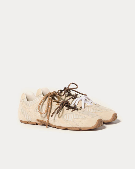 New Balance x Miu Miu 530 SL Suede & Mesh Butter Yellow Low Top Sneakers - 2