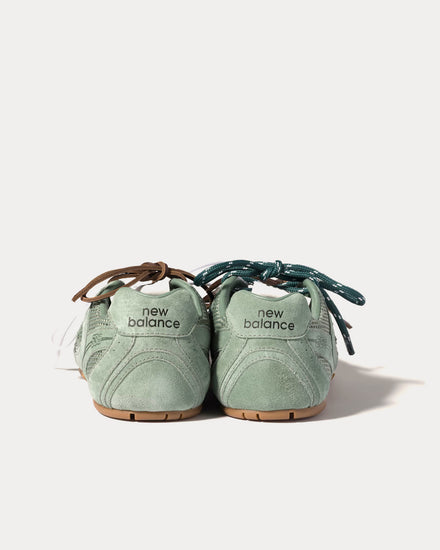 New Balance x Miu Miu 530 SL Suede & Mesh Sage Green Low Top Sneakers - 3
