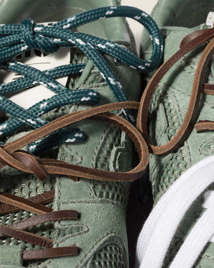 New Balance x Miu Miu 530 SL Suede & Mesh Sage Green Low Top Sneakers - 4