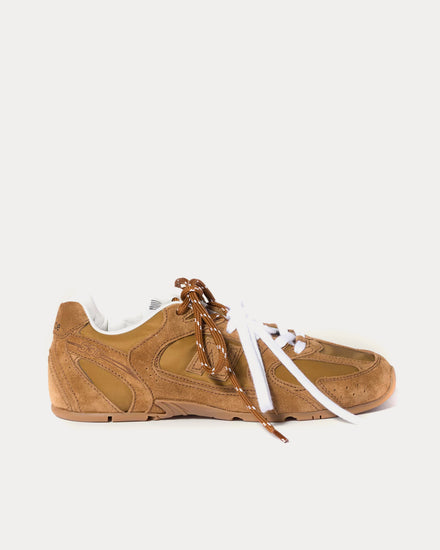 New Balance x Miu Miu 530 SL Technical Fabric & Suede Beige Low Top Sneakers - 1