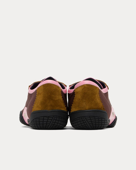 Nicole Saldaña Simone Burgundy / Tan Low Top Sneakers - 3
