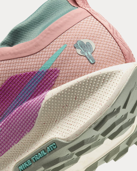 Nike Pegasus Trail 5 Gore-Tex Red Stardust / Bicoastal / Vivid Grape / Green Frost Running Shoes - 5