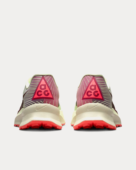 Nike ACG Ultrafly Trail Volt Tint / Steam / Sea Glass / Burgundy Ash Running Shoes - 4