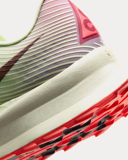 Nike ACG Ultrafly Trail Volt Tint / Steam / Sea Glass / Burgundy Ash Running Shoes - 5