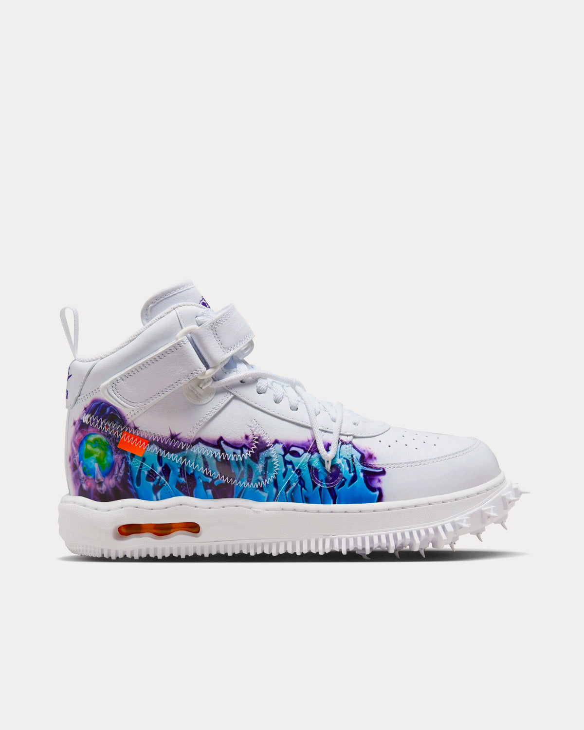 Nike x Off-White - Air Force 1 Mid Graffiti White Mid Top Sneakers