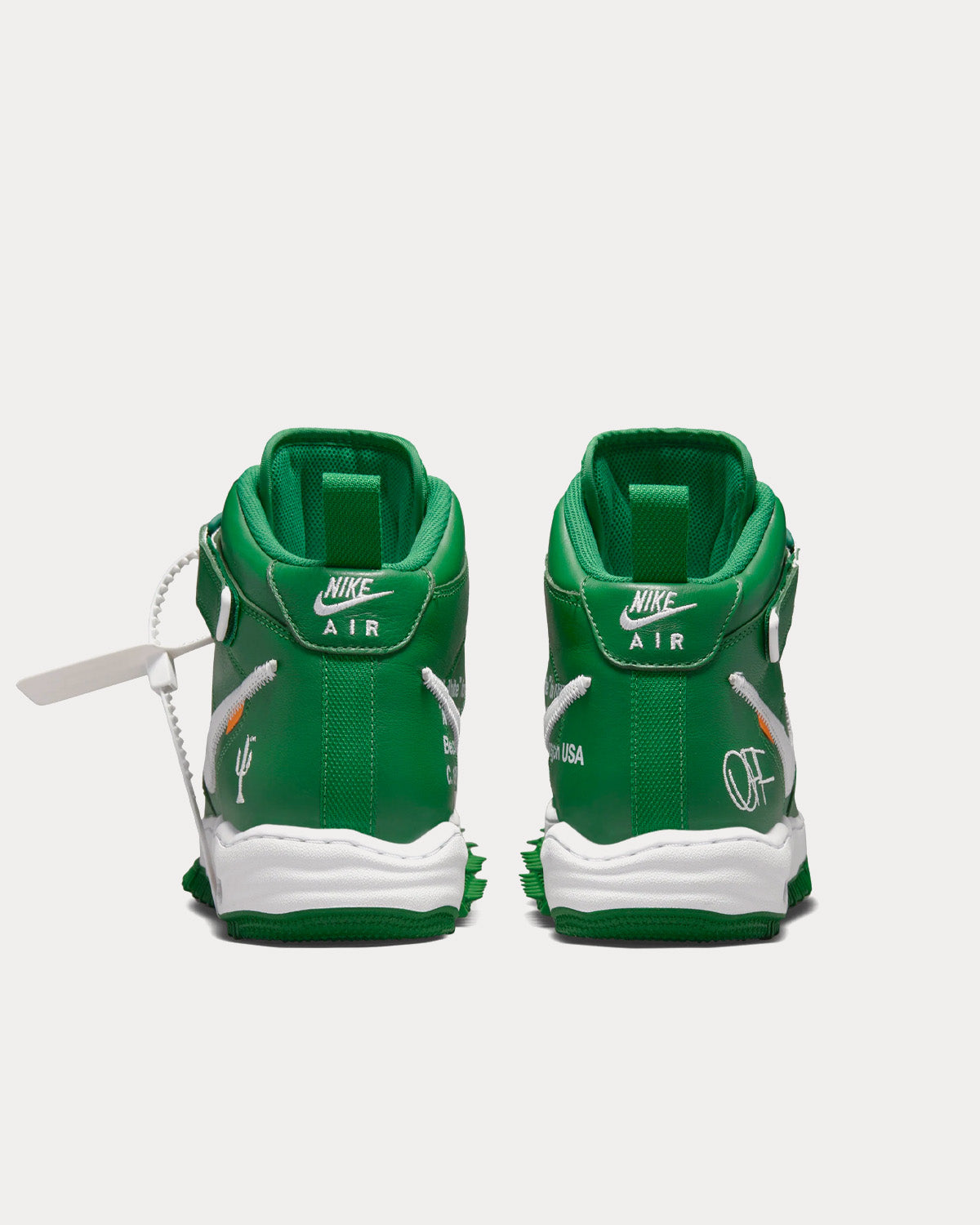 Nike x Off-White - Af1 Mid Pine Green High Top Sneakers