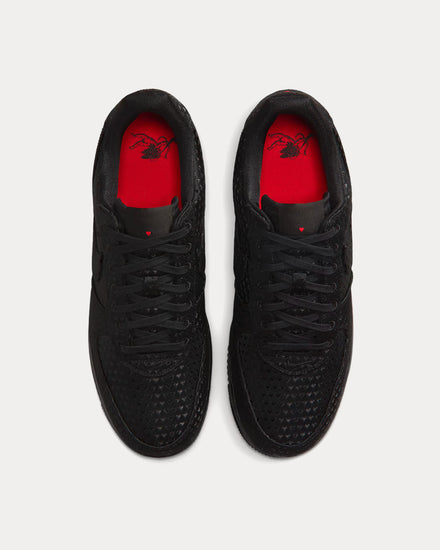 Nike Air Force 1 Retro 'Valentine's Day’ Black / University Red / Black Low Top Sneakers - 2