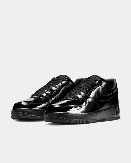 Nike Air Force 1 '07 Patent Leather Black / Black / Black Low Top Sneakers - 3
