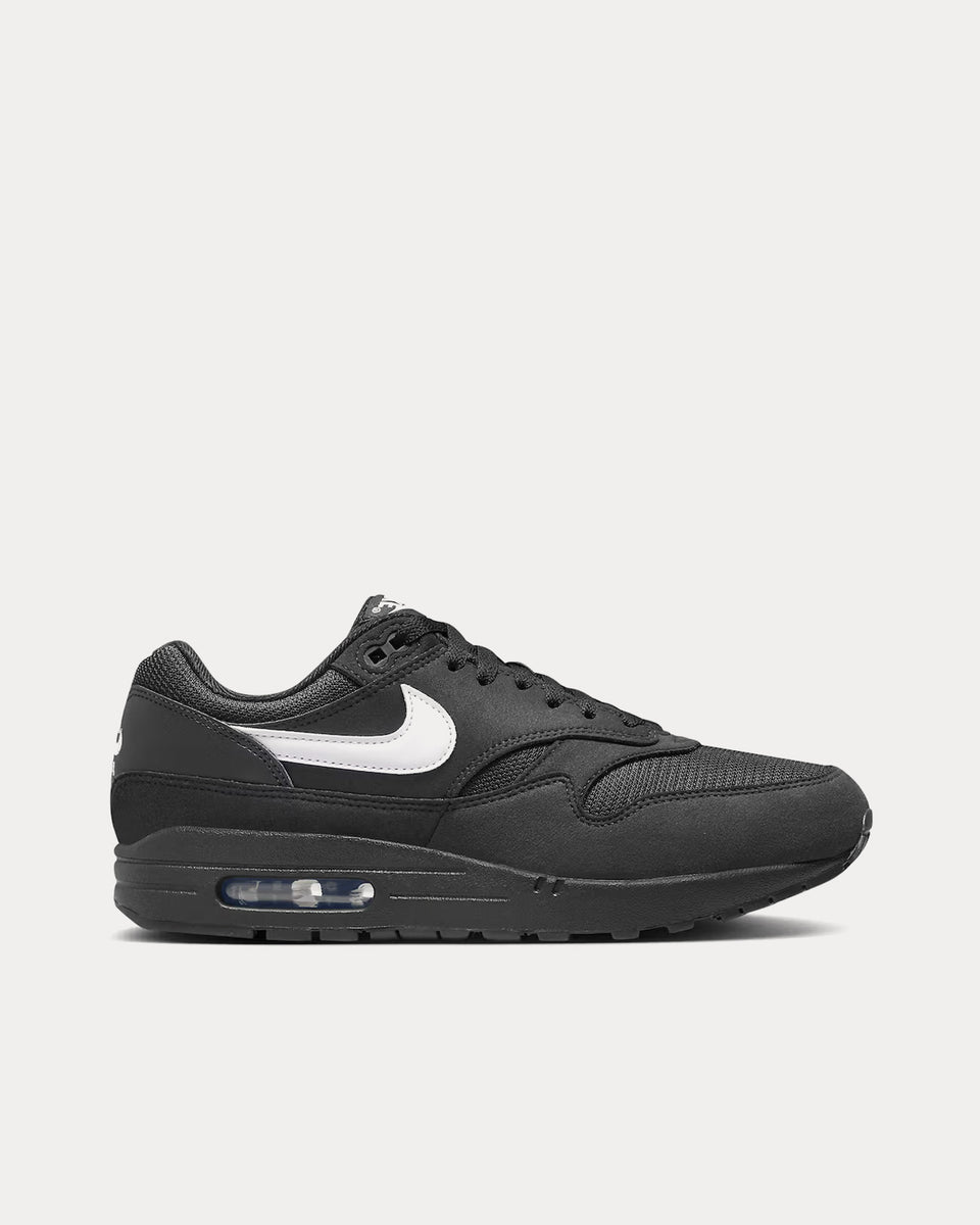 mens nike air max white and black