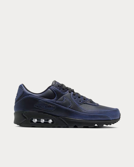 Nike Air Max 90 Premium Dark Smoke Grey / University Blue / Dark Smoke Grey Low Top Sneakers - 1
