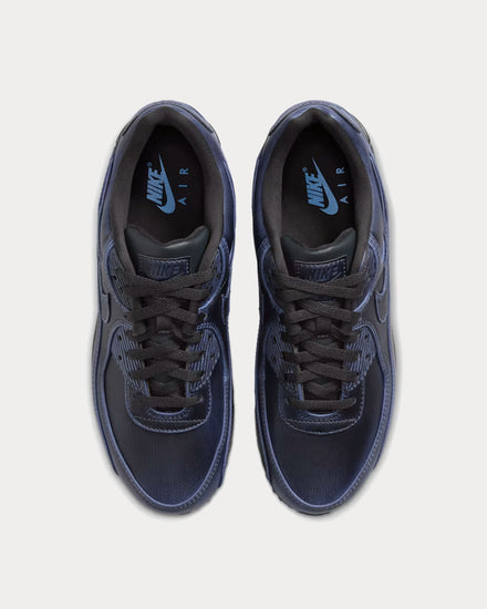 Nike Air Max 90 Premium Dark Smoke Grey / University Blue / Dark Smoke Grey Low Top Sneakers - 2