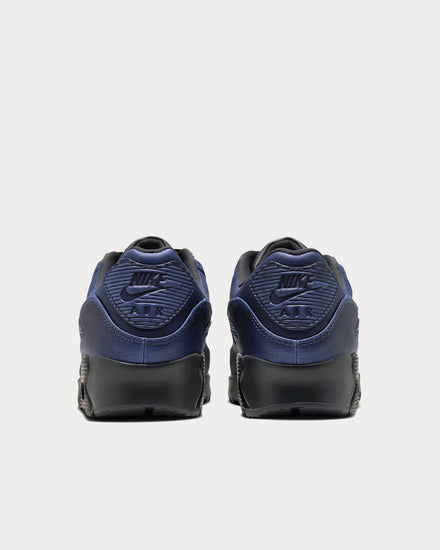 Nike Air Max 90 Premium Dark Smoke Grey / University Blue / Dark Smoke Grey Low Top Sneakers - 4