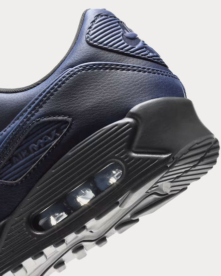 Nike Air Max 90 Premium Dark Smoke Grey / University Blue / Dark Smoke Grey Low Top Sneakers - 6
