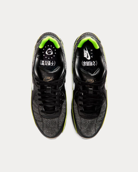 Nike Air Max 90 'Tiempo' Black / Black / Voltage Green / White Low Top Sneakers - 2